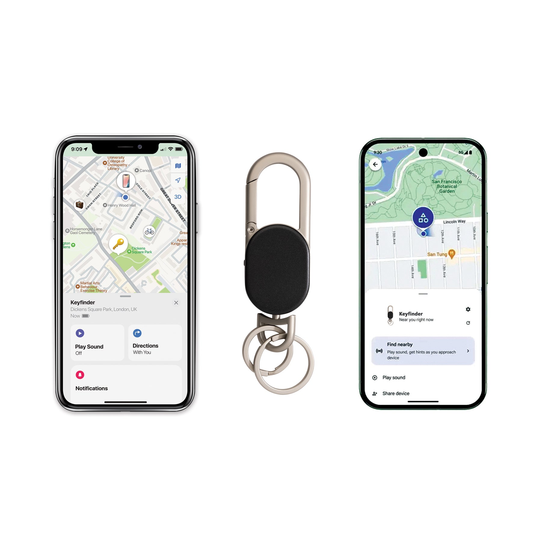 Locate your keys in the Find My or Find Hub app