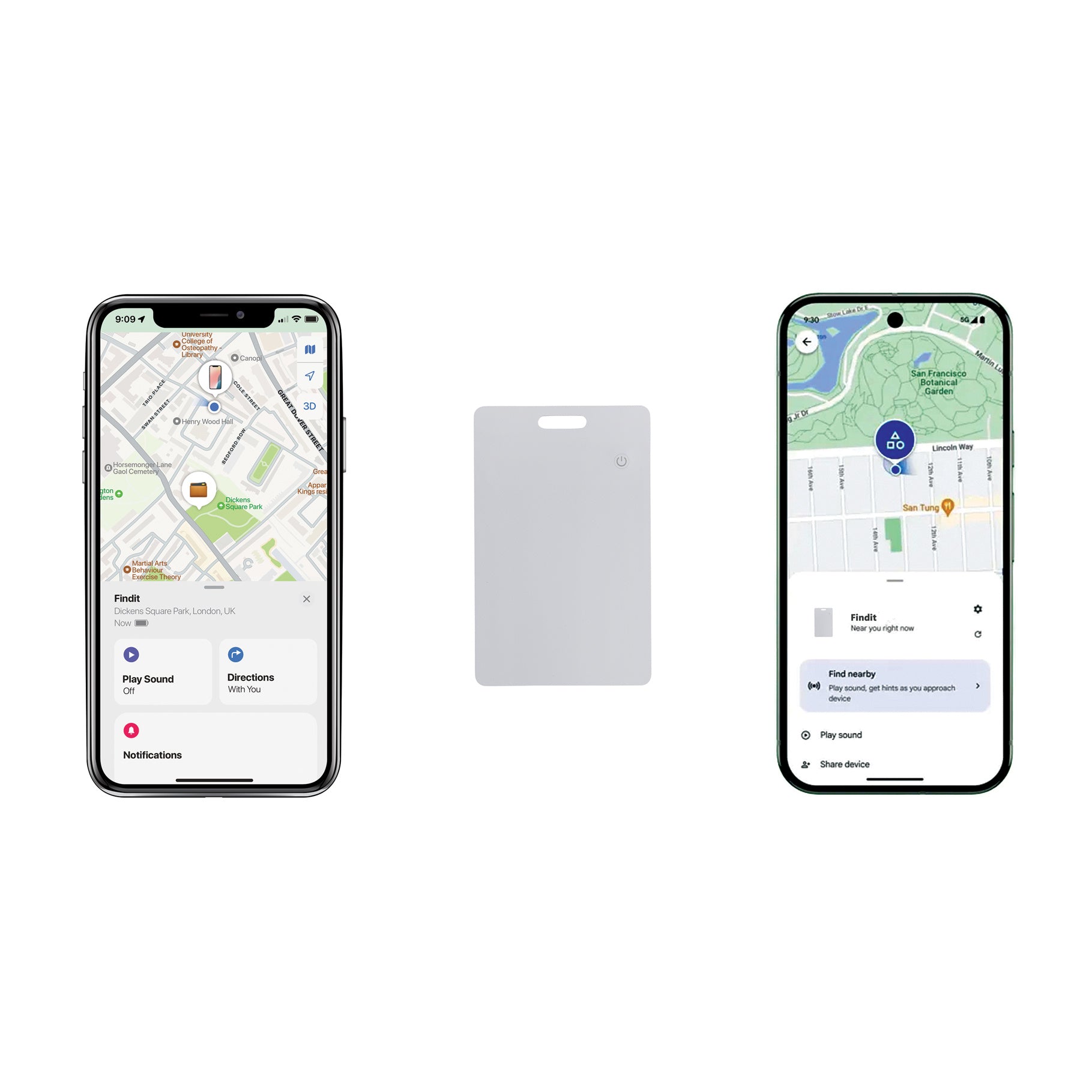 Locate your card in the Find My or Find Hub app