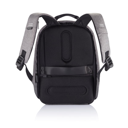 antitheft rfid mini backpack gray made by design Bobby Hero Small Anti-Theft Backpack – XD Design